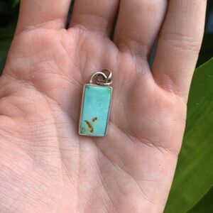 Sterling Silver Turquoise pendant charm